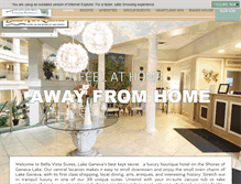 Tablet Screenshot of bellavistasuites.com